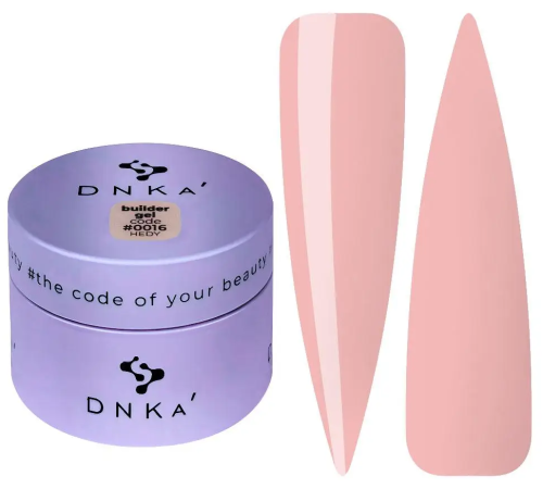 Гель DNKA Builder Gel №16 Hedy персиковий нюд, 30 мл