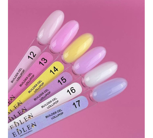 Гель Edlen Builder Gel Lollipop №17, блакитний, 30 мл