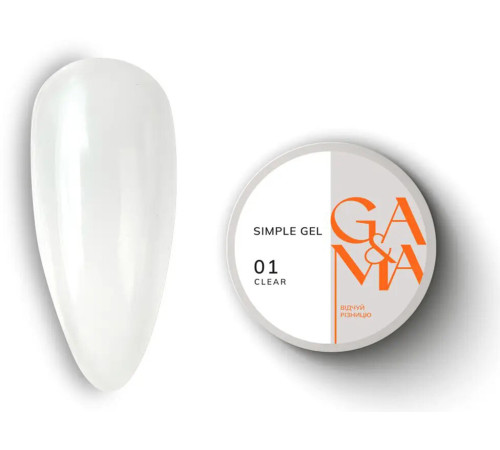 GaMa Simple gel No. 01, transparent, 30 ml