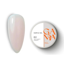 Гель GaMa Simple gel №02, тот же френч, 30 мл