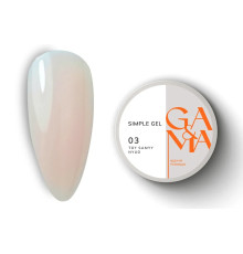 Гель GaMa Simple gel №03, тот же нюд, 50 мл