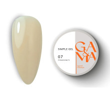 Гель GaMa Simple gel №07, пісочний, 15 мл