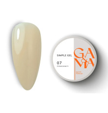 Гель GaMa Simple gel №07, песочный, 15 мл