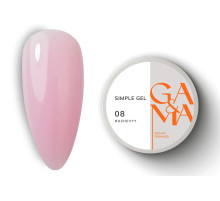 GaMa Simple gel No. 08, pink, 50 ml