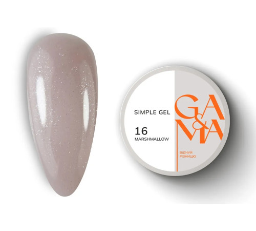 GaMa Simple gel No. 16, marshmallow, 30 ml