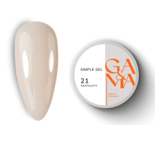 Гель GaMa Simple gel №21, пастельний, 30 мл