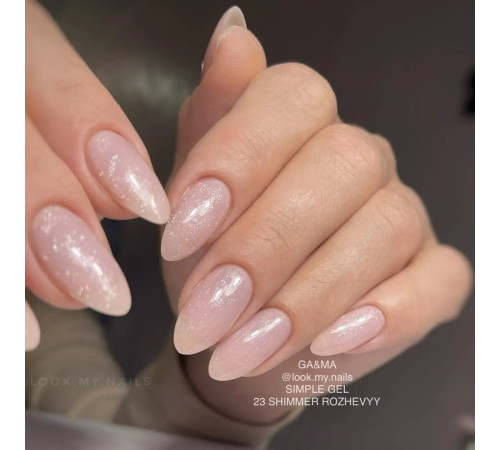 GaMa Simple gel No. 23, pink shimmer, 15 ml
