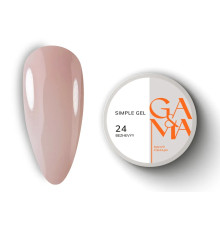 Гель GaMa Simple gel №24, бежевый, 30 мл