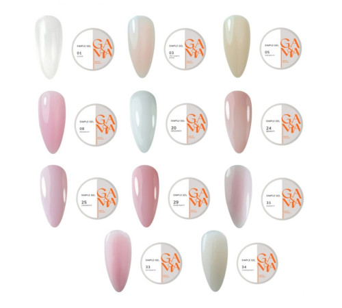 GaMa Simple gel No. 24, beige, 50 ml