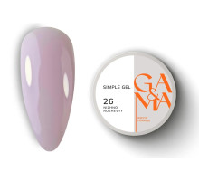 GaMa Simple gel No. 26, light pink, 15 ml