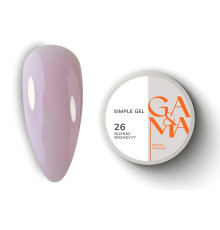 Гель GaMa Simple gel №26, нежно-розовый, 15 мл