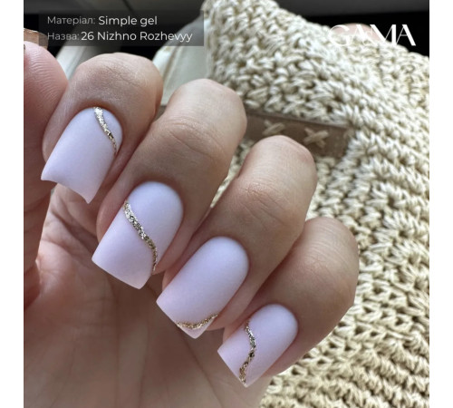 GaMa Simple gel No. 26, pale pink, 30 ml