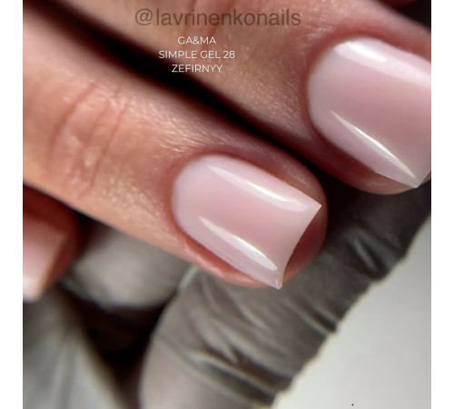 Gel GaMa Simple gel No. 28, marshmallow, 15 ml