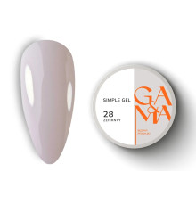 Гель GaMa Simple gel №28, зефирный, 30 мл