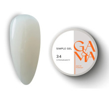 Гель GaMa Simple gel №34 Vyshukanyy, молочно-бежевий, 50 мл