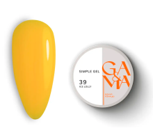Гель GaMa Simple gel №39 Ice Lolly, жовтий, 15 мл