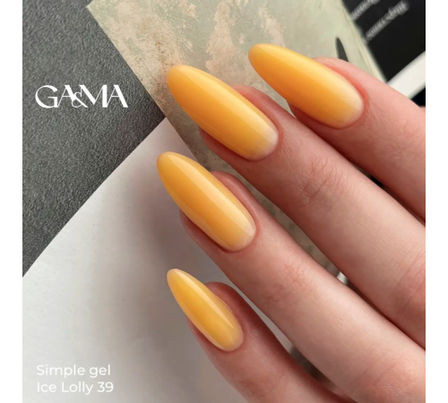 GaMa Simple gel No. 39 Ice Lolly, yellow, 30 ml