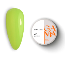 Гель GaMa Simple gel №40 Jelly Baby, лаймовый, 30 мл
