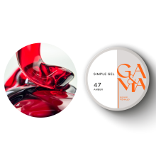 GaMa Simple gel No. 47 Amber amber, red, 15 ml