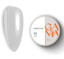 Гель GaMa Simple gel №50 Ash, світло-сірий, 15 мл