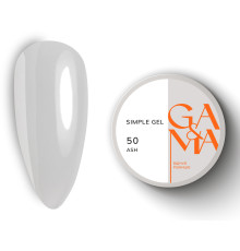 Гель GaMa Simple gel №50 Ash, світло-сірий, 15 мл