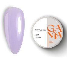 Гель GaMa Simple gel №52 Awaken, лавандовий, 15 мл