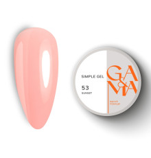 Гель GaMa Simple gel №53 Sunset, персиковий, 30 мл