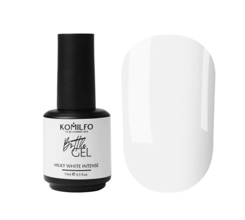 Гель Komilfo Bottle Gel Milky White Intense, 15 мл