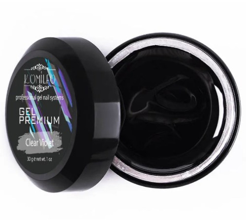 Гель Komilfo Gel Premium Clear Violet 30 г
