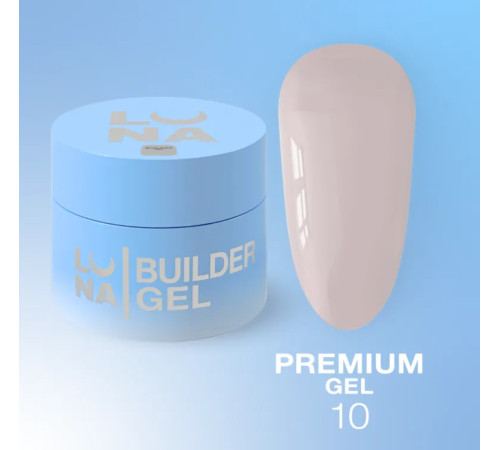 Гель Luna Gel Premium №10 бежевый, 50 мл