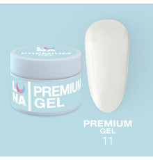 Гель Luna Gel Premium №11 молочно-белый, 15 мл