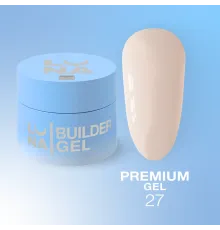 Гель Luna Gel Premium №27, молочно-рожевий, 30 мл