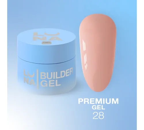 Гель Luna Gel Premium №28, натуральний, 15 мл