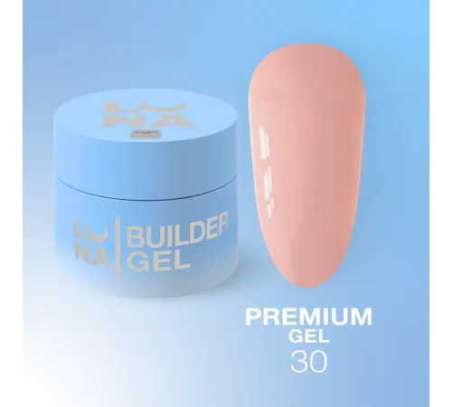 Гель Luna Gel Premium №30, світло-пурпурний 30 мл