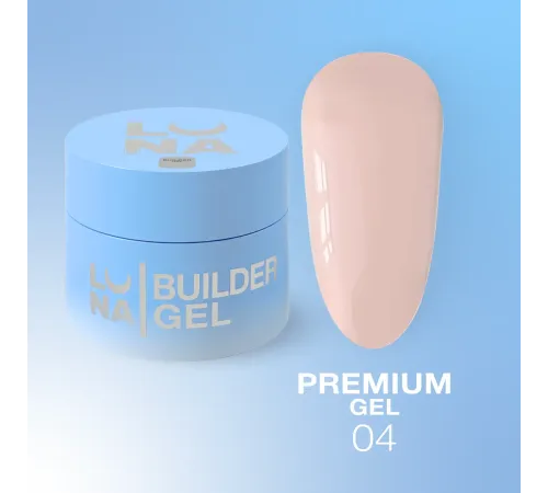 Гель Luna Gel Premium №4 персиковий, 30 мл