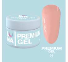Гель Luna Gel Premium №8 рожевий, 30 мл