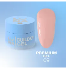 Гель Luna Gel Premium №9 насичено-рожевий, 15 мл