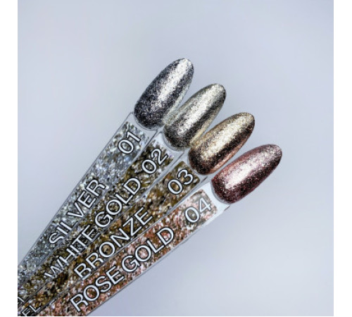 Гель для дизайну Dis shine gel №03 bronze 5 г