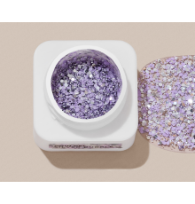 Гель для дизайна HEYLOVE Coin gel Silver Purple, лавандовый, 5 г