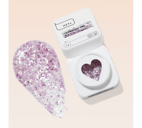 Гель для дизайна HEYLOVE Terrazzo gel №04, 5 г