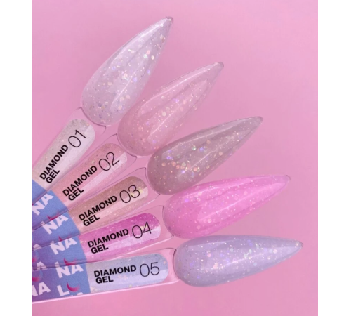 Гель для наращивания Luna Gel Diamond №2, бежевый, 15 мл