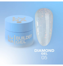 Гель для наращивания Luna Gel Diamond №5, голубой, 15 мл