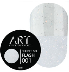 Гель для ногтей ART Builder gel Flash №001, 15 мл