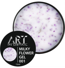 Nail gel ART Builder Gel Milky Flower No. 01, 15 ml