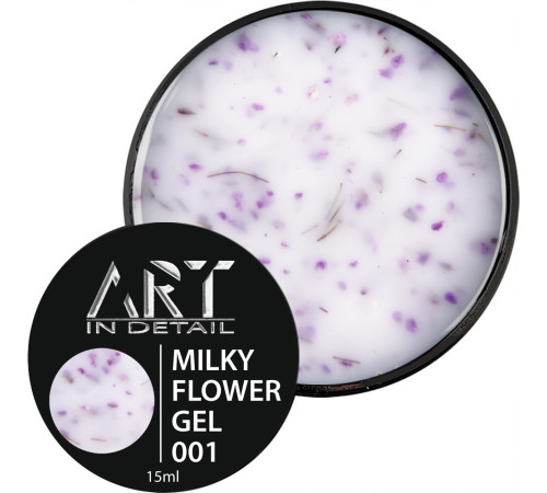 Nail gel ART Builder Gel Milky Flower No. 01, 15 ml