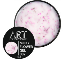 Nail gel ART Builder Gel Milky Flower No. 02, 15 ml