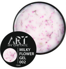 Nail gel ART Builder Gel Milky Flower No. 02, 15 ml