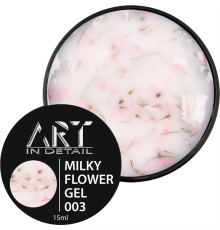 Nail gel ART Builder Gel Milky Flower No. 03, 15 ml