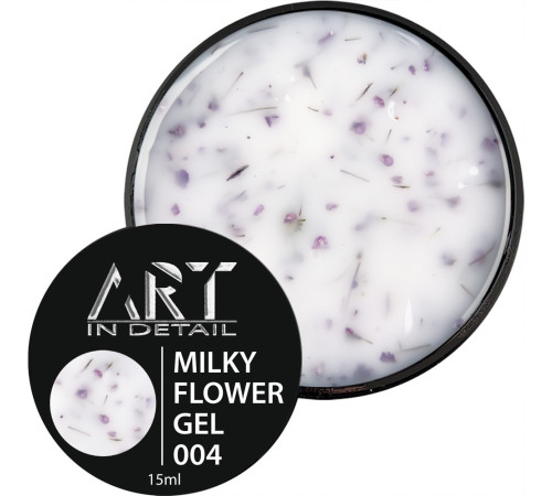 Nail gel ART Builder Gel Milky Flower No. 04, 15 ml