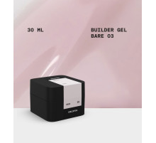 Гель для нігтів BIBLIOTEKA Builder gel №03 Bare, натуральний, 30 мл